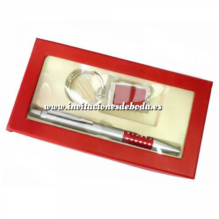Imagen Boligrafos Boligrafo y llavero en caja roja (Últimas Unidades) 
