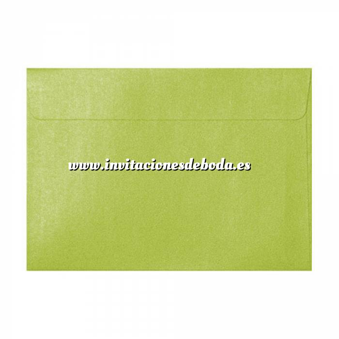 Imagen Sobres C5 16x22 Sobre Perlado verde c5 (Verde Lima) 