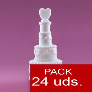 Imagen Detalles para la ceremonia Pompero Pastel con corazón Caja de 24 unidades 